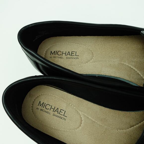 Michael By Michael Shannon Womens Suzie Loafers Almond Toe Braided Black Size 11 - Picture 7 of 8